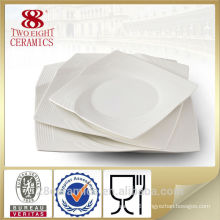 Wholesale dinner plates for restaurants, fine bone china square plate